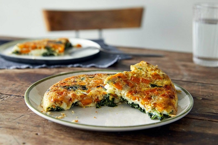 frittata de boniato y verduras
