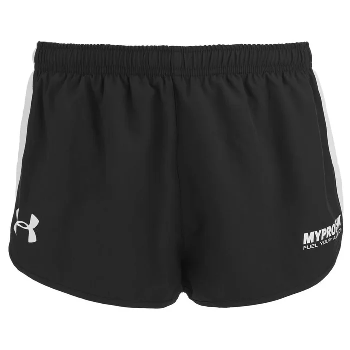 Shorts Atléticos para Hombres Under Armour- Color Negro/Blanco