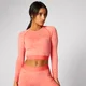 Top Corto Sin Costuras Inspire - Hot Coral