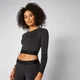 Top Corto Sin Costuras Inspire - Negro