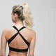 Sujetador deportivo con espalda cruzada Power para mujer de MP - Negro