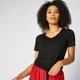 Camiseta de Manga Corta Twist - Negro