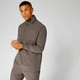 Chaqueta con Cremallera ½ Pace Woven - Marrón