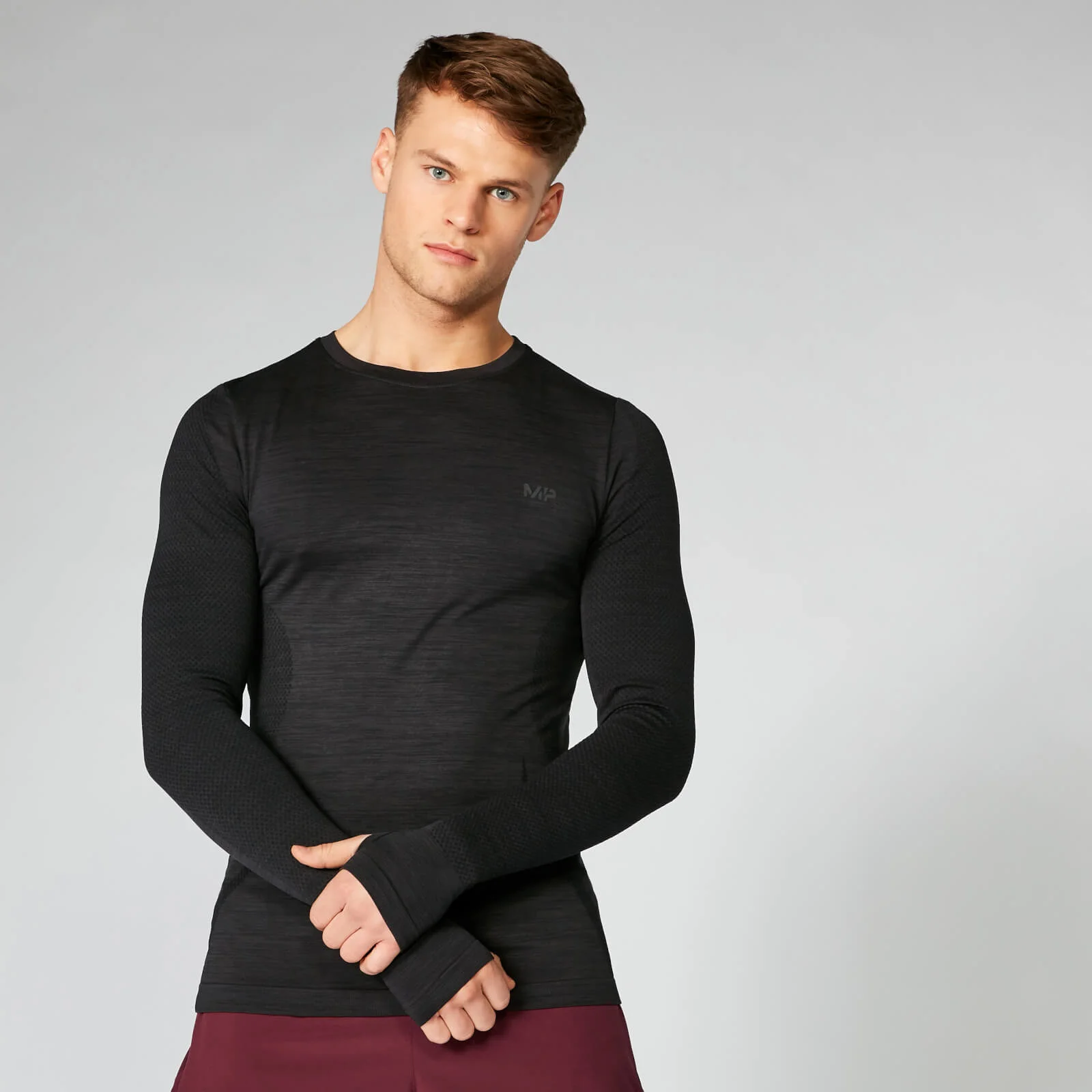 MP Sculpt Seamless Long Sleeve T-Shirt - Slate - XS Imagen 1
