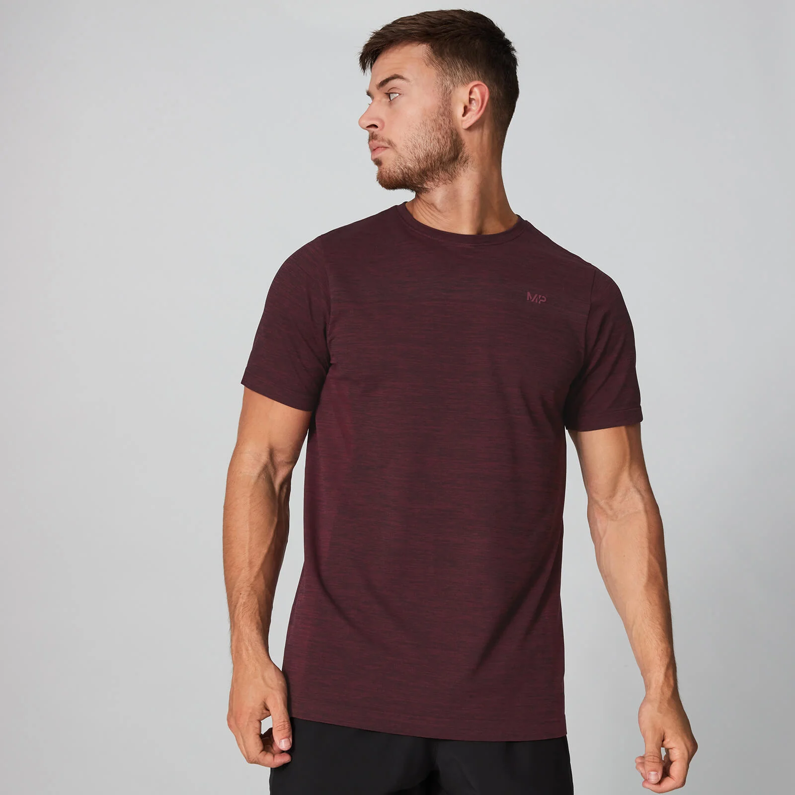 Aero Knit T-Shirt - Oxblood Marl - XS Imagen 1