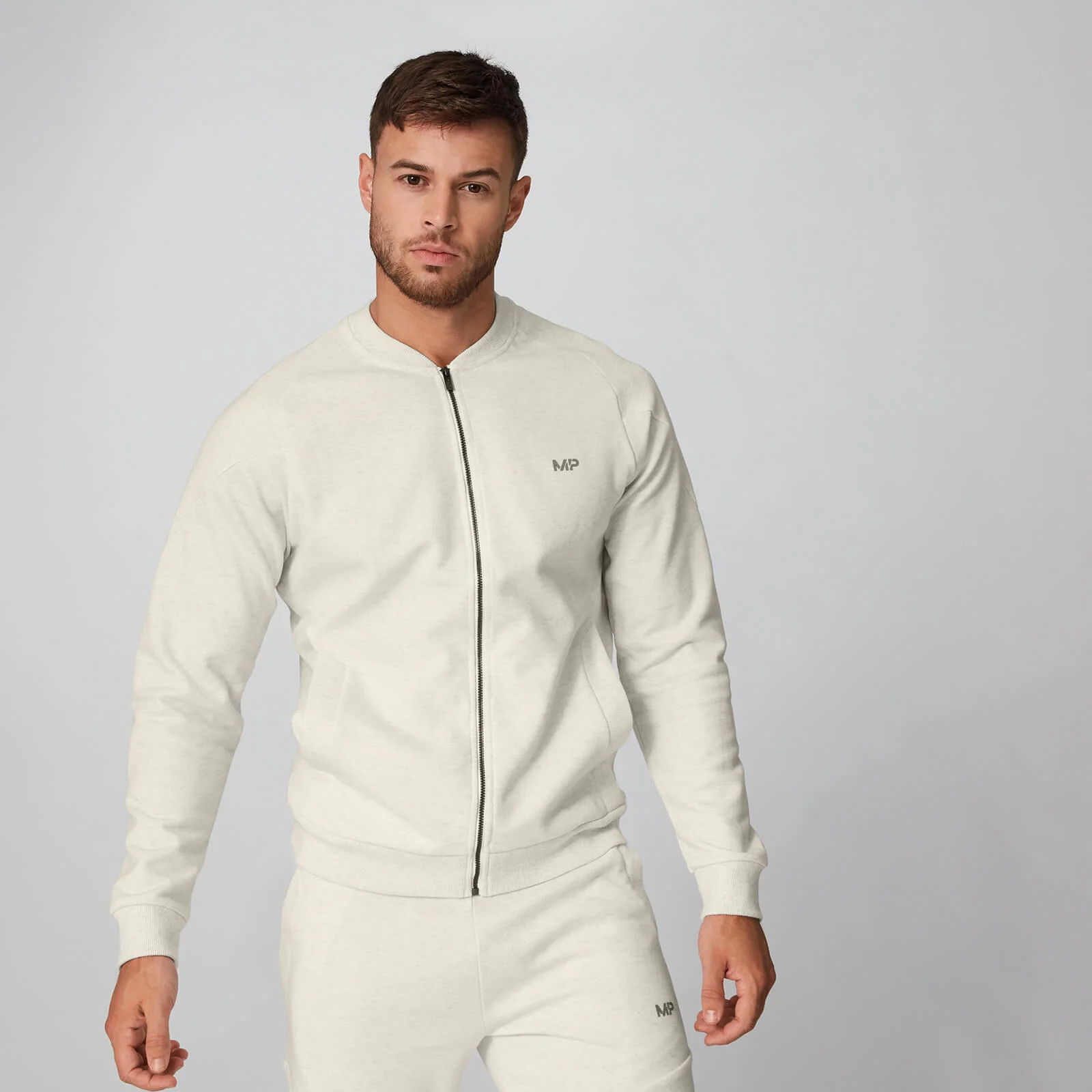 MP Men's City Bomber - Chalk Marl - XS Imagen 1