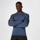 Camiseta de Manga Larga Sin Costuras Elite - Azul Oscuro