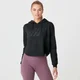 Sudadera recortada con capucha original