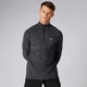 Camiseta de rendimiento con cremallera ¼ para hombre - Carbón