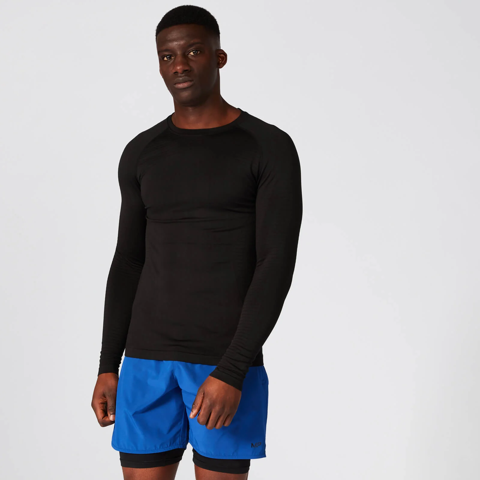 MP Elite Seamless Long Sleeve Top - Black - XS Imagen 1