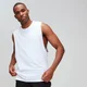 Camiseta sin mangas con sisas caídas clásica Luxe para hombre de MP - Blanco
