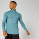 Camiseta de rendimiento con cremallera ¼ de manga larga