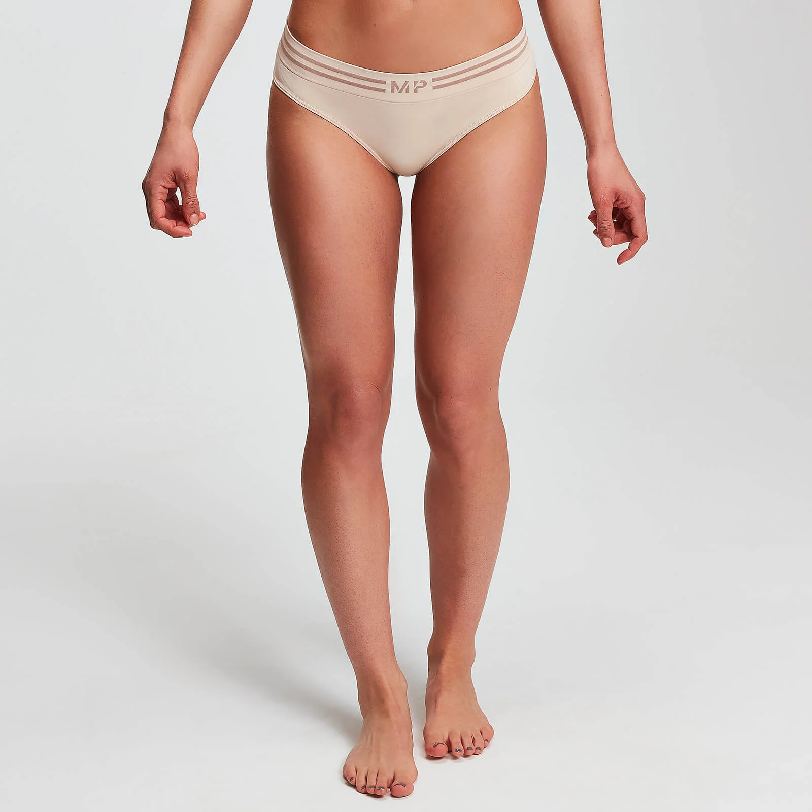Tanga sin costuras para mujer de MP - Beis - XS Imagen 1