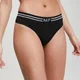Tanga sin costuras para mujer de MP - Negro