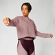 Sudadera Corta Metallic - Morado
