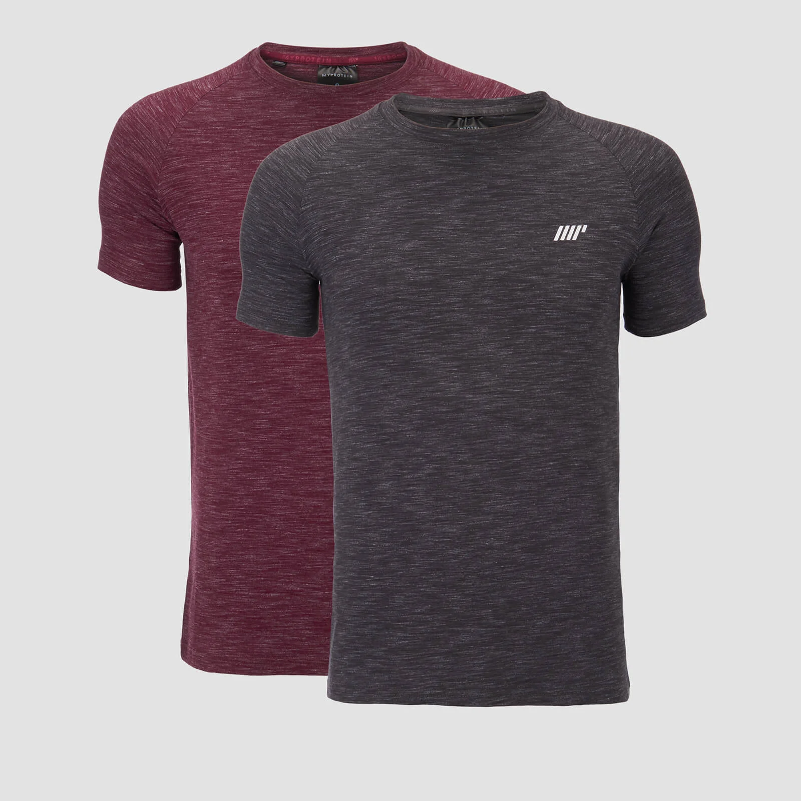 Camiseta Performance (Pack de 2) - Burdeos y Gris Pardo - XS Imagen 1