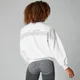 Sudadera Oversize Logo - Blanco