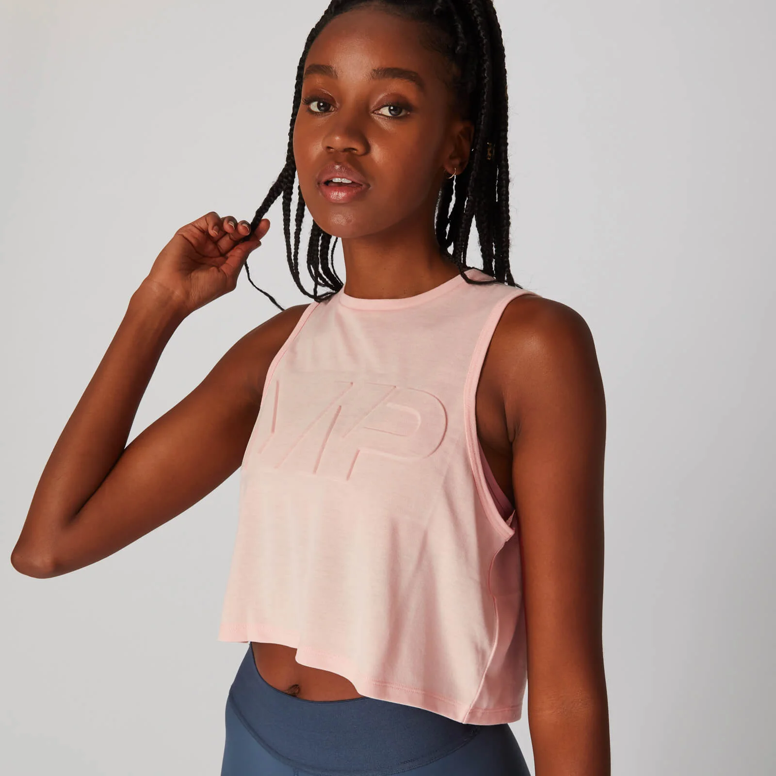 Camiseta de Tirantes Embossed Reach - Rosa Claro - XS Imagen 1