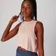 Camiseta de Tirantes Embossed Reach - Rosa Claro