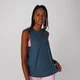 Camiseta con Sisas Caídas Rib - Azul