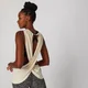 Camiseta de Tirantes Cross Back - Crema