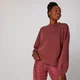 Sudadera Oversize de Cuello Redondo - Rosa