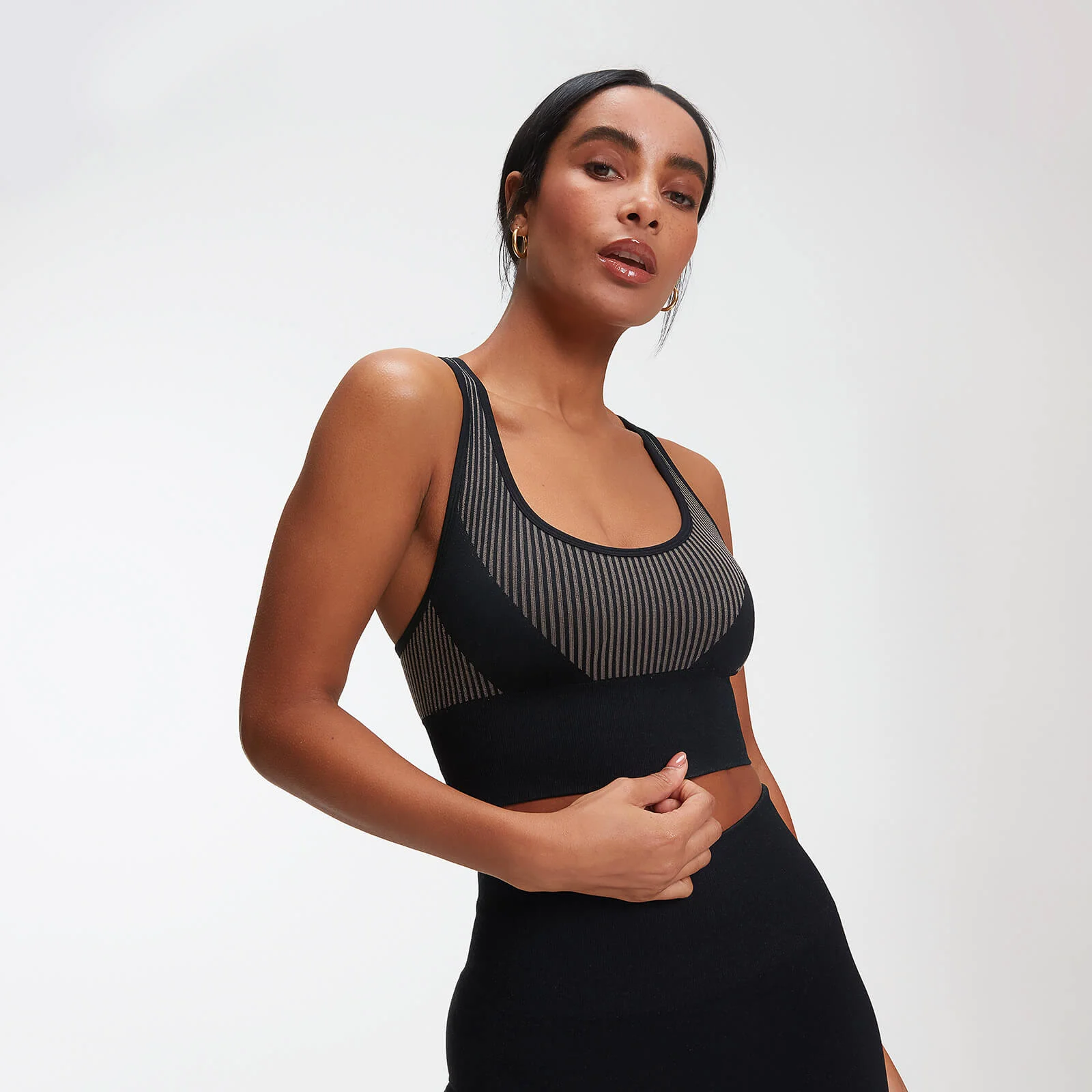 MP Women's Impact Seamless Sports Bra - Black - XS Imagen 1