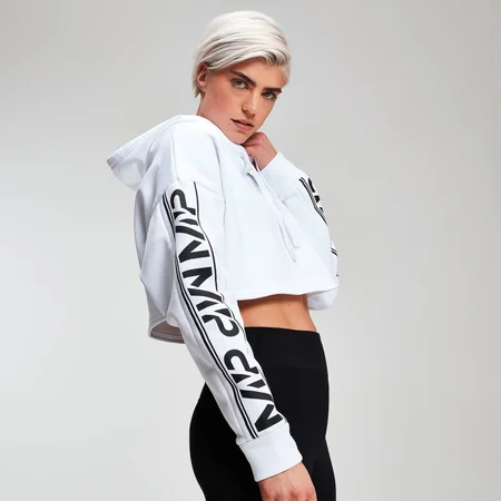 Sudadera Corta Logo Rest Day - Blanco