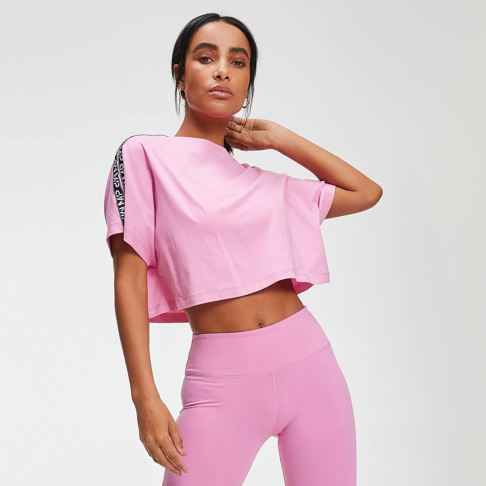 MP Power Women's Crop Tape T-Shirt - Candy - XS Imagen 1