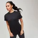 Camiseta Textured Training de Mujer - Negro