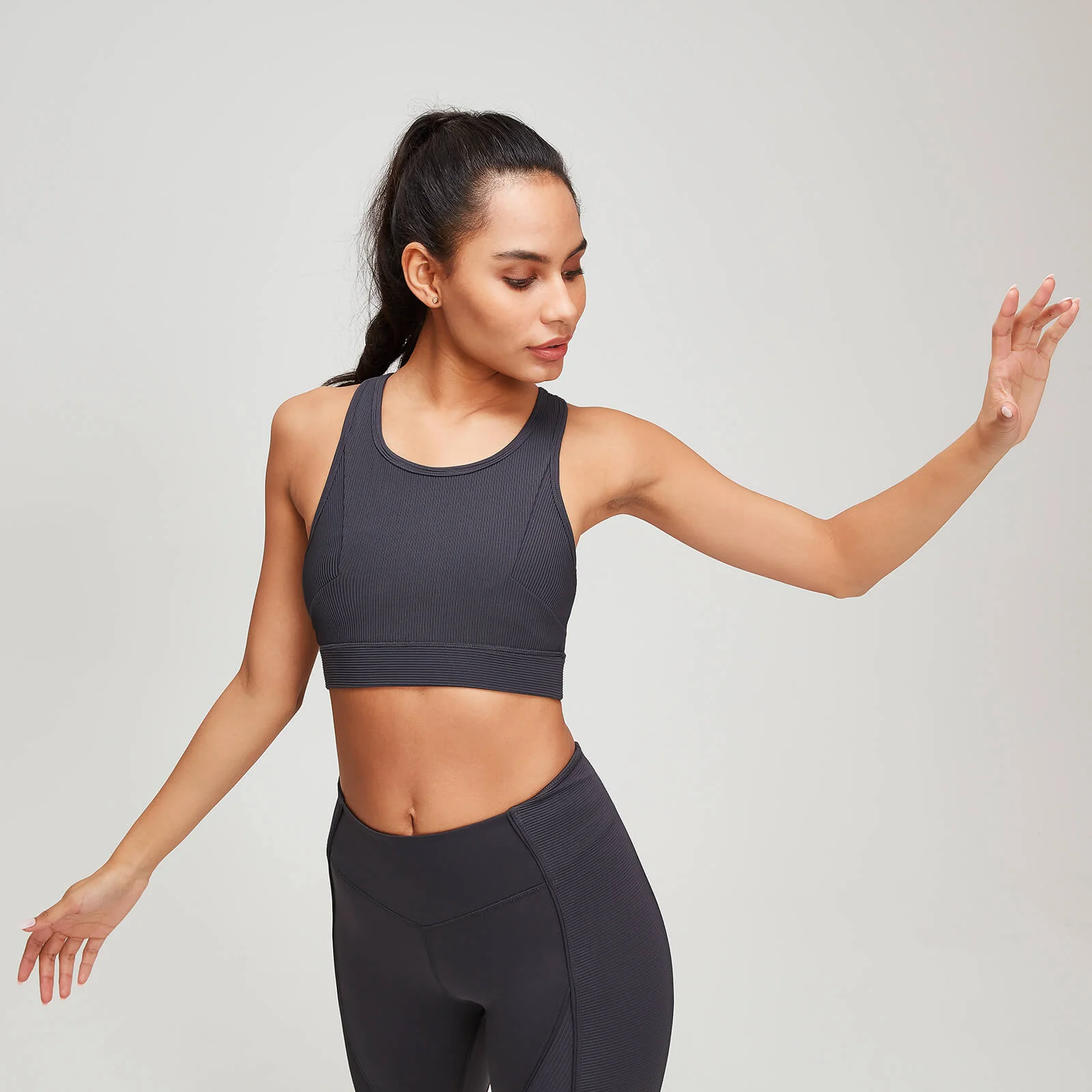 Sujetador Deportivo Textured Training - Gris - XS Imagen 1