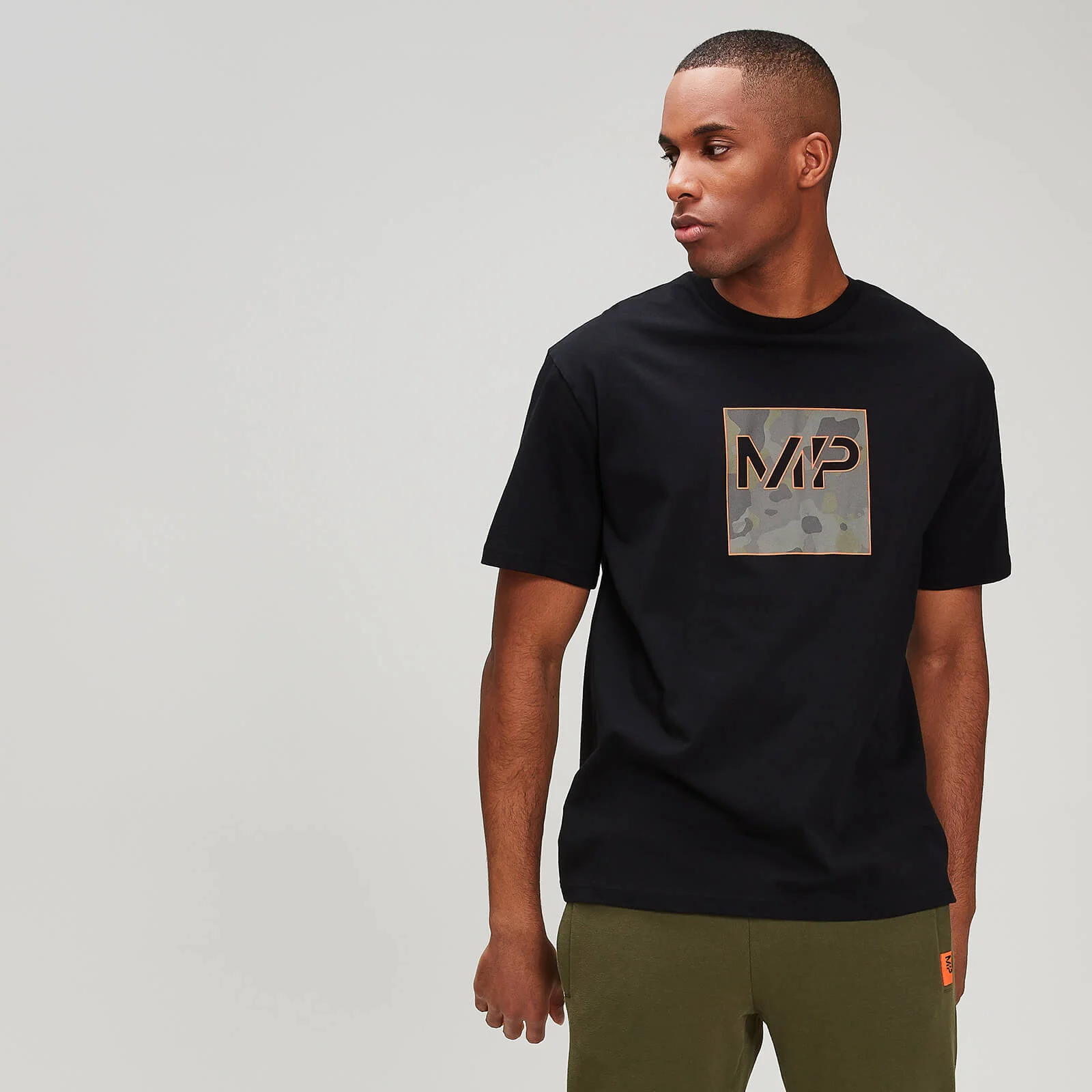 MP Men's Rest Day Camo Square T-Shirt - Black - XS Imagen 1