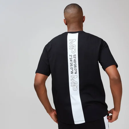 Camiseta de Manga Corta Graphic Stripe Rest Day - Negro