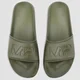 Chanclas Sliders de Hombre - Verde Militar