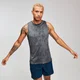 Camiseta Sin Mangas Training Distressed - Carbón