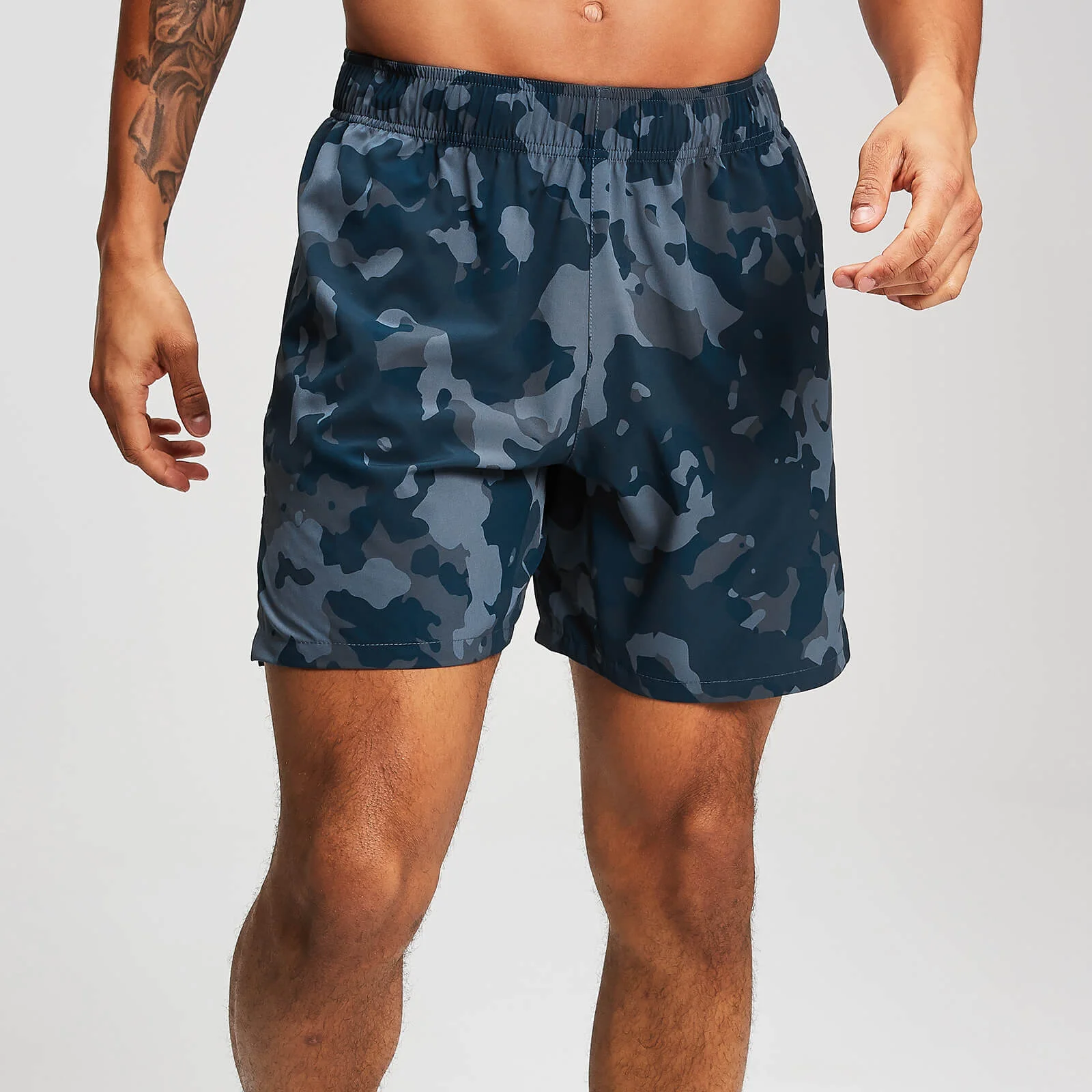 Pantalón Corto Elástico Training - Camuflaje Azul - XS Imagen 1