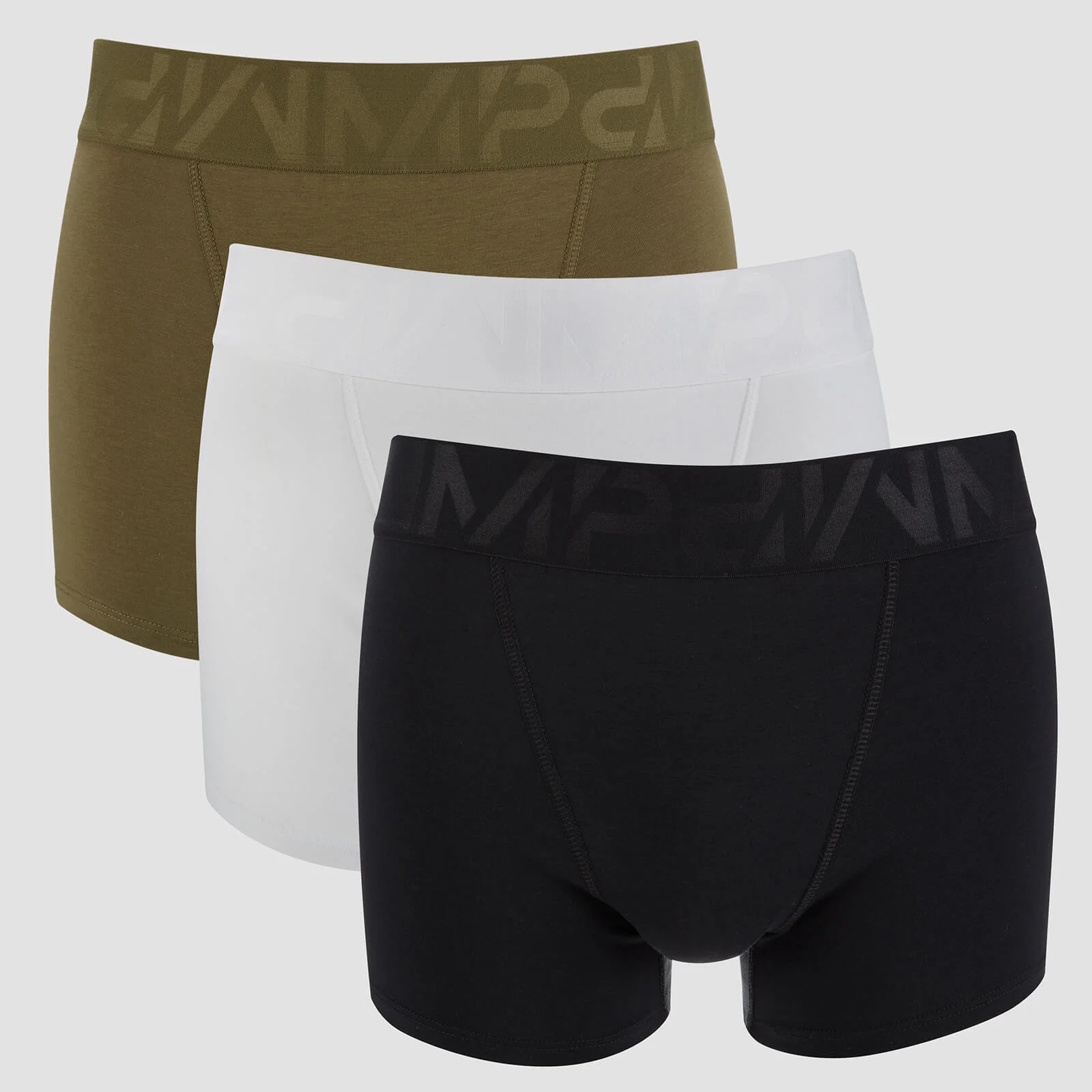 Boxer Deportivo de Hombre - Pack de 3 - Negro/Caqui/Blanco - XS Imagen 1