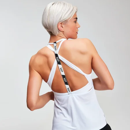 Camiseta Sin Mangas Power - Blanco