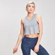 Crop Top Ribbed V - Gris Pardo