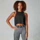 Top corto sin mangas Reach para mujer de MP - Negro