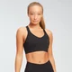 Sujetador con superposición Geo Print para mujer - Negro