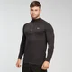 Camiseta con Cremallera 1/4 Performance - Negro/Gris