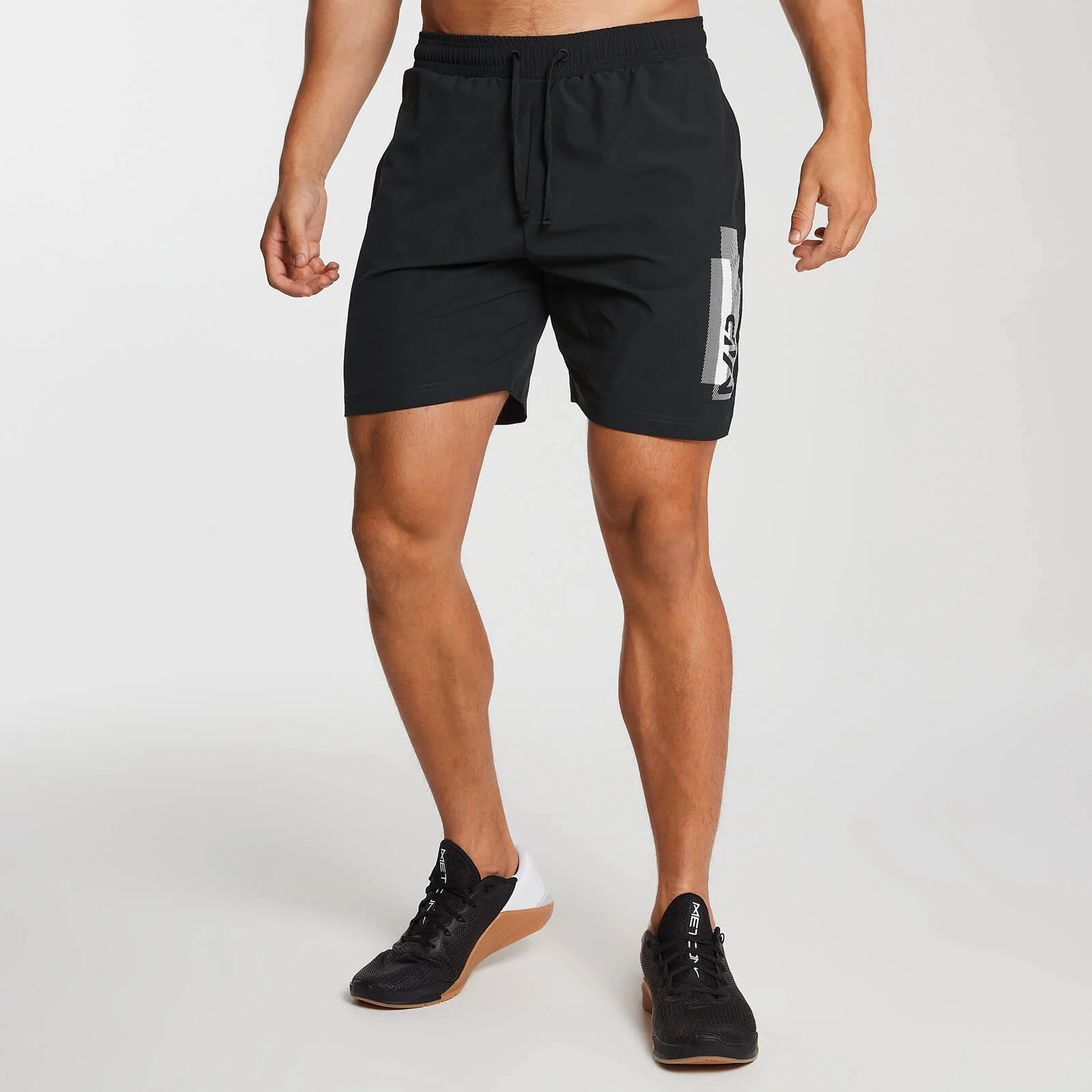 Pantalón corto de entrenamiento estampado para hombre - Negro - XS Imagen 1