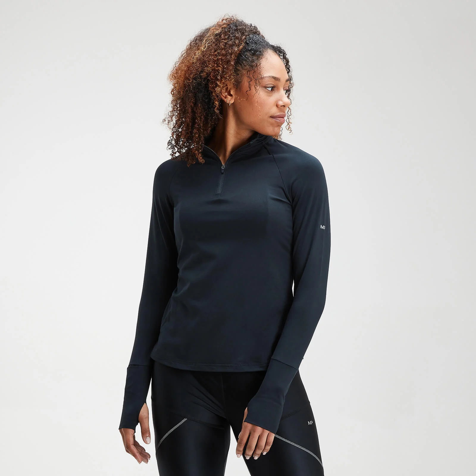 Camiseta con cremallera ¼ Velocity para mujer de MP - Negro - XXS Imagen 1