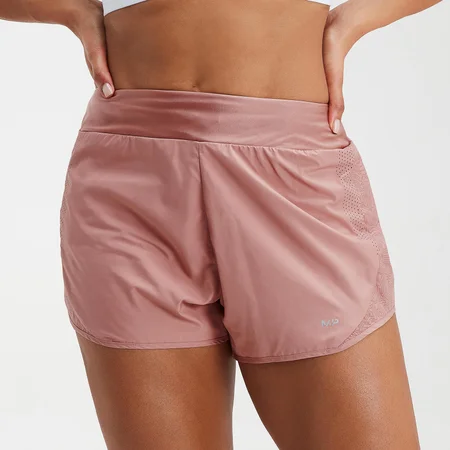 Pantalones cortos de doble capa Velocity para mujer de MP - Rosa lavado
