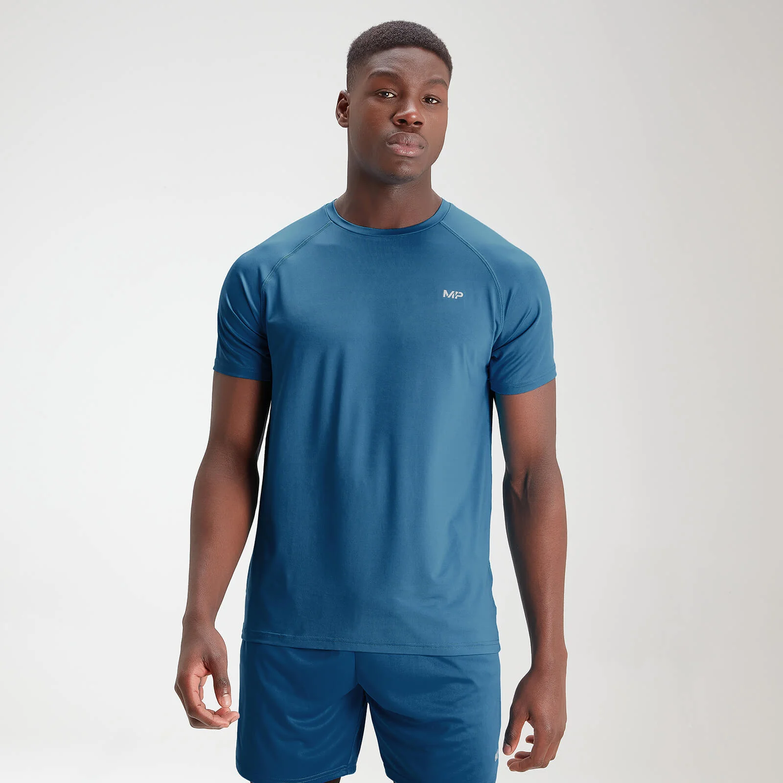MP Men's Essentials Training Short Sleeve T-Shirt - Aqua - XXS Imagen 1