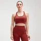 Sujetador deportivo con tirantes cruzados y sin costuras Shape Ultra para mujer - Burnt Red
