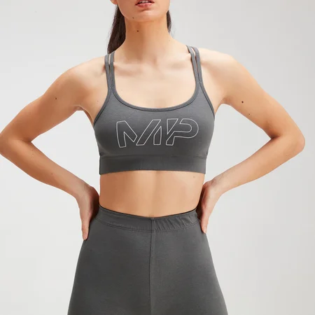 Sujetador deportivo Originals para mujer de MP - Gris carbón