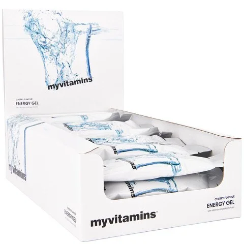 Myvitamins Energy Gel (Box) - 24 x 50g - Cereza Imagen 1
