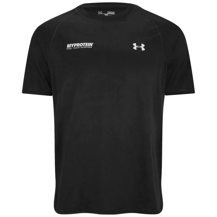 Camiseta Tecnica de Hombre Under Armour® - Color Negro/Blanca